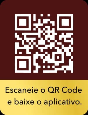 Escaneie o QR Code e baixe o aplicativo.